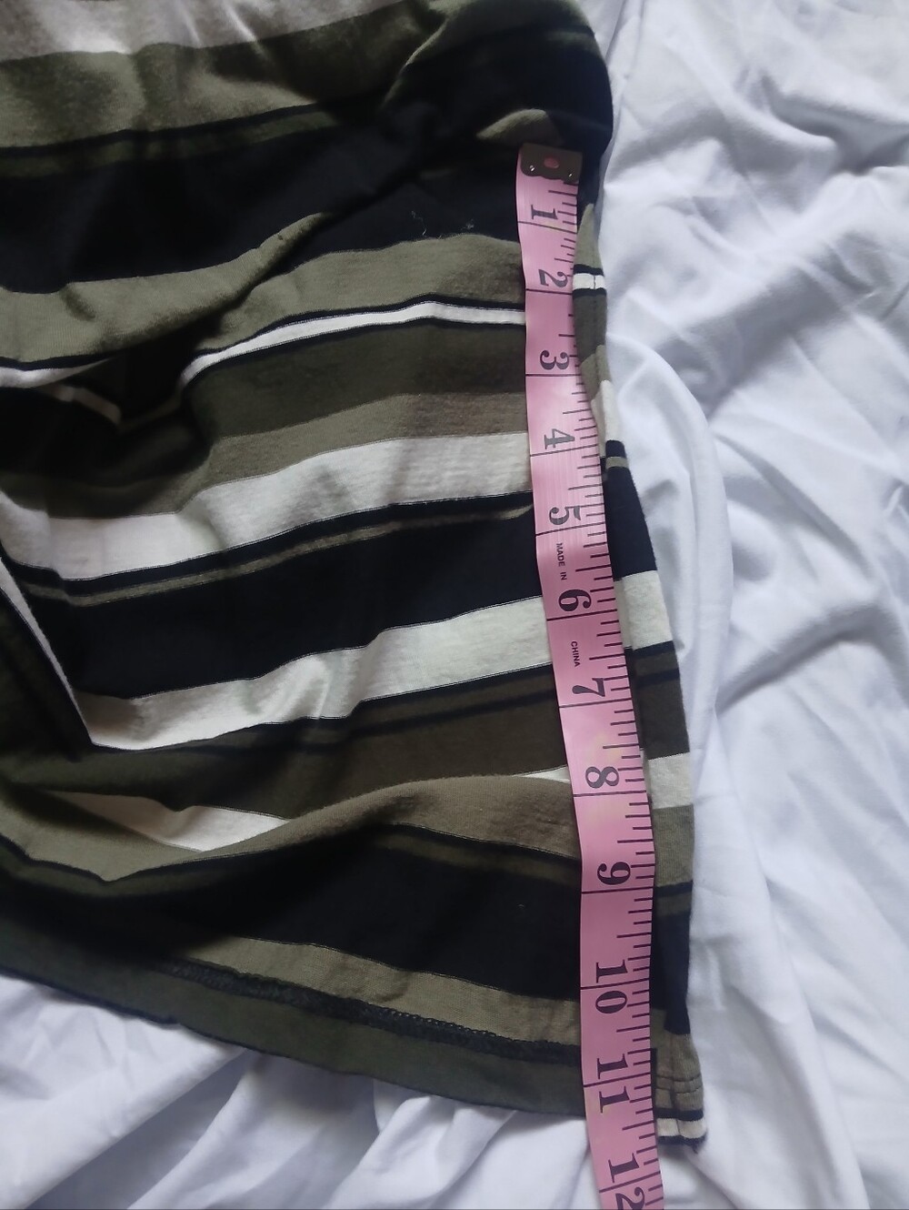 Michael Kors Striped Halter Midi Dress in Olive and Black - Picture 7 of 8